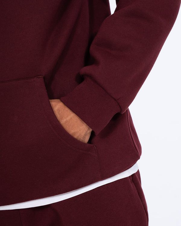Parell Forge Tall Oversized Hoodie (burgundy)