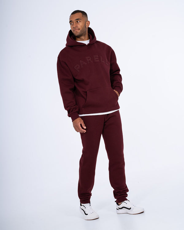 Parell Forge Tall Oversized Hoodie (burgundy)