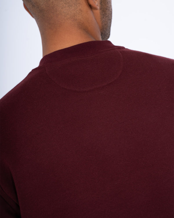 Parell Forge Tall Oversized Sweatshirt (burgundy)