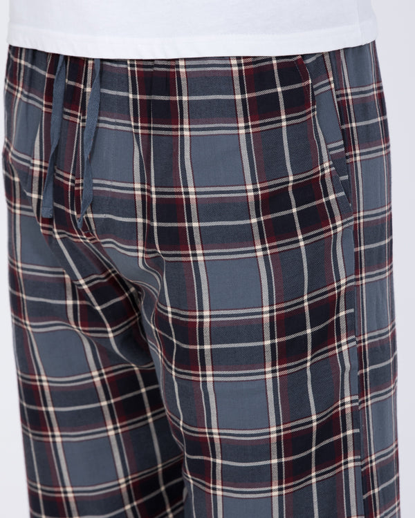 2t Wren Tall Pyjama Bottoms (blue/burgundy check)