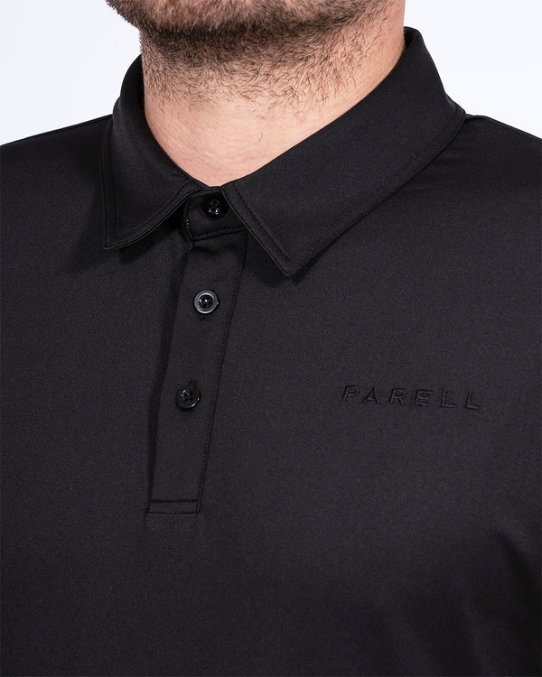 Parell Active Tall Golf Polo Shirt (black)