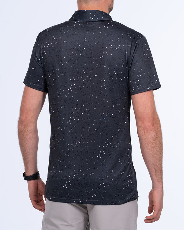 Parell Active Tall Polo Shirt (green pattern)