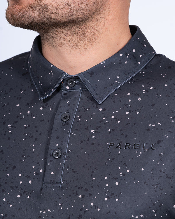 Parell Active Tall Polo Shirt (green pattern)