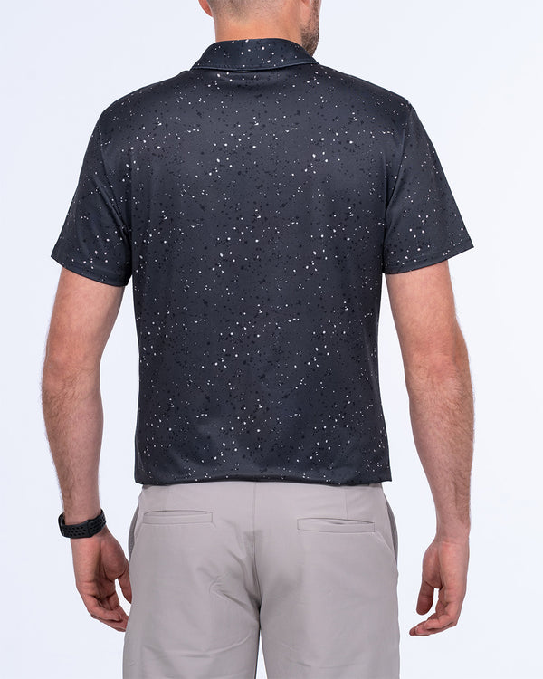 Parell Active Tall Polo Shirt (green pattern)