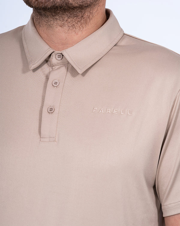 Parell Active Tall Golf Polo Shirt (taupe)