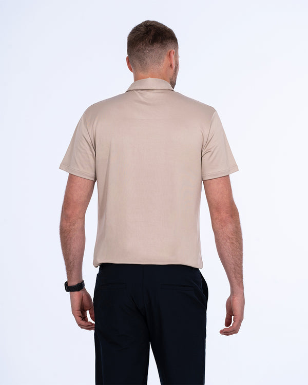 Parell Active Tall Golf Polo Shirt (taupe)