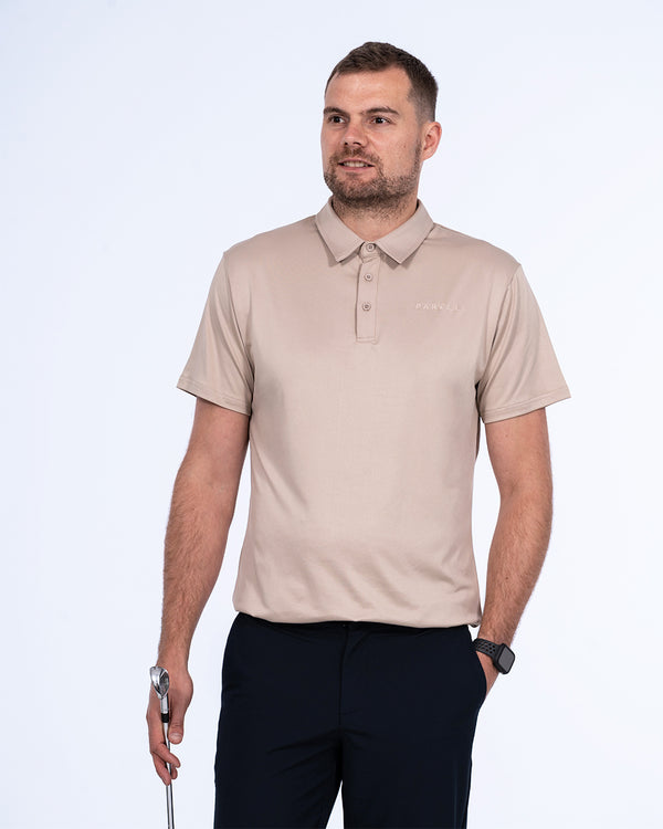 Parell Active Tall Golf Polo Shirt (taupe)