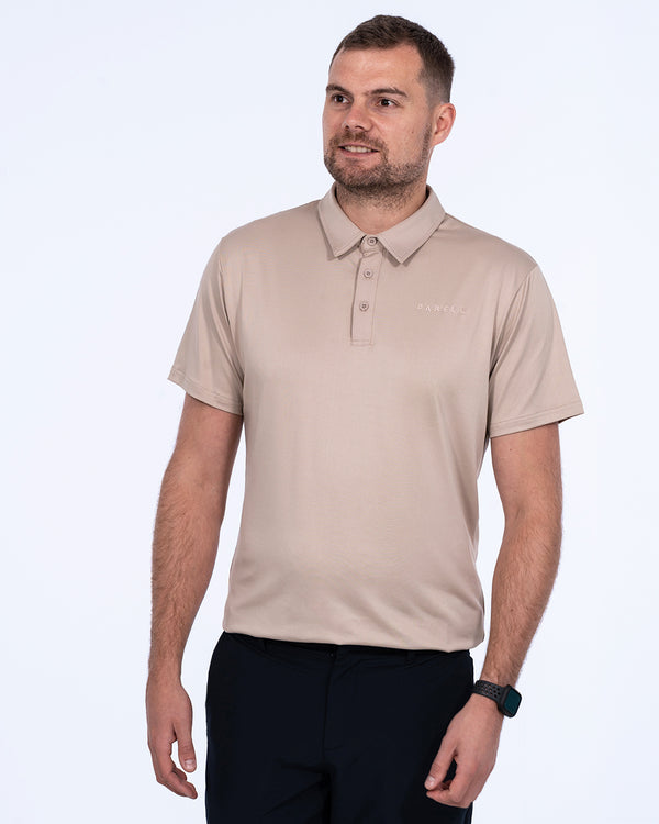 Parell Active Tall Golf Polo Shirt (taupe)