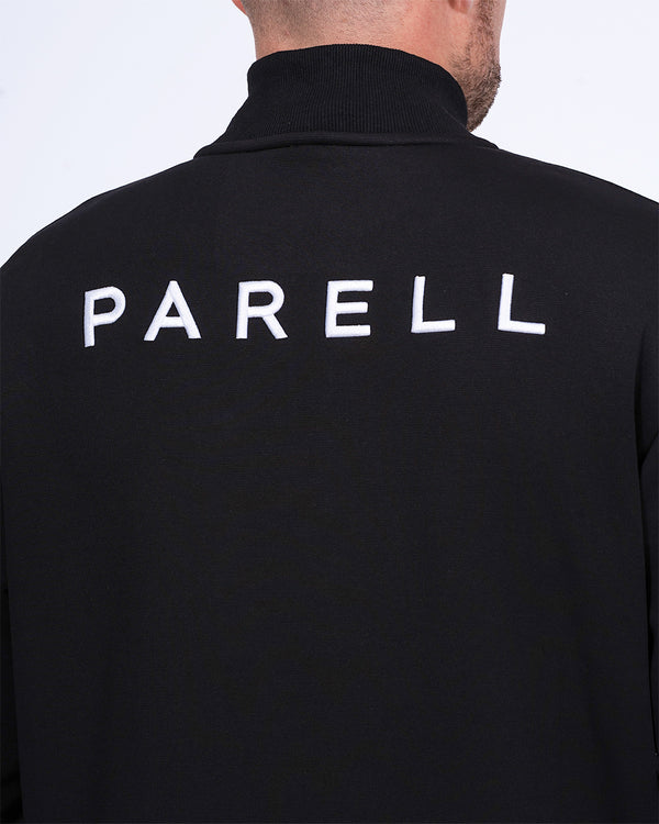 Parell Active Tall Quarter Zip Mid Layer Golf Top (black)