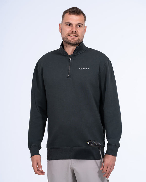 Parell Active Tall Quarter Zip Mid Layer Top (iron moss)