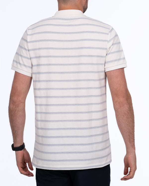 Parell Active Tall Jersey Polo Shirt (white pattern)