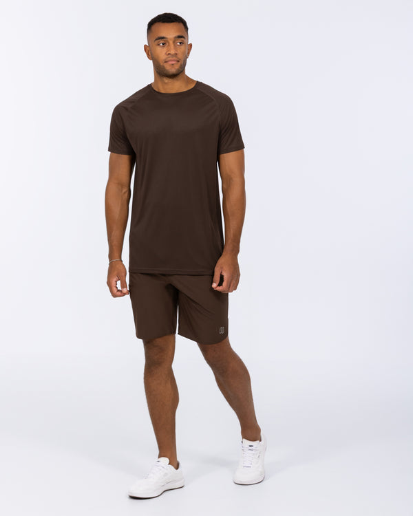 2t Hohe Performance-Shorts (braun)