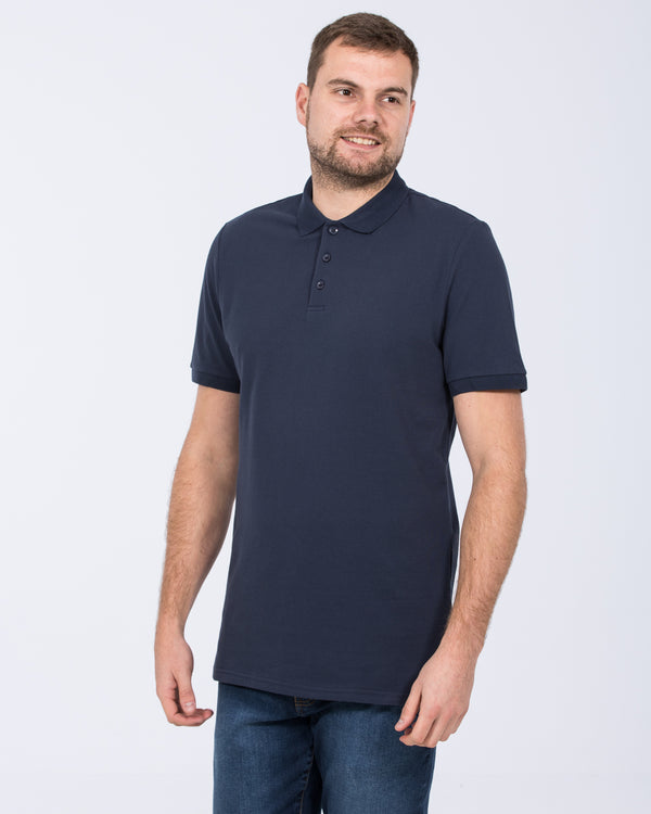 2t Cameron Regular Fit Tall Polo Shirt (navy)