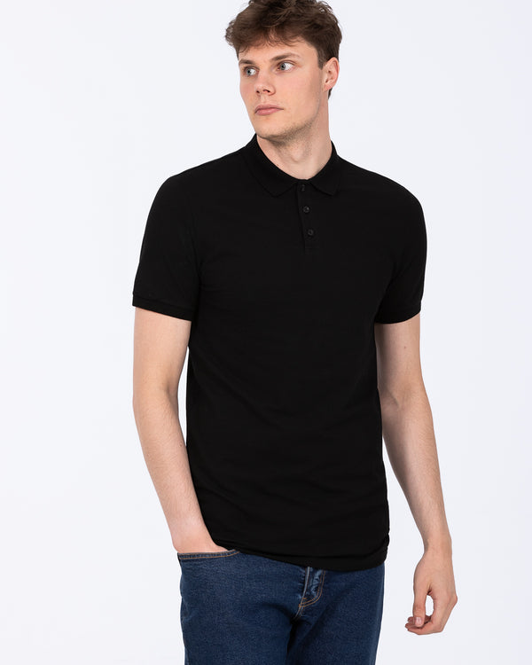 2t Jack Slim Fit Tall Polo Shirt (black)