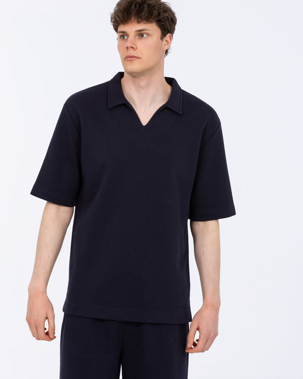 2t Jarvis Tall Oversized Polo (navy)