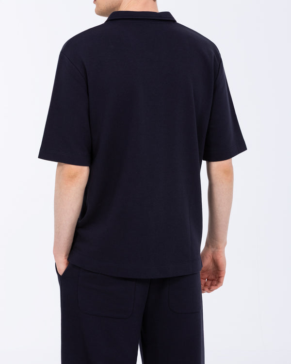 2t Jarvis Tall Oversized Polo (navy)