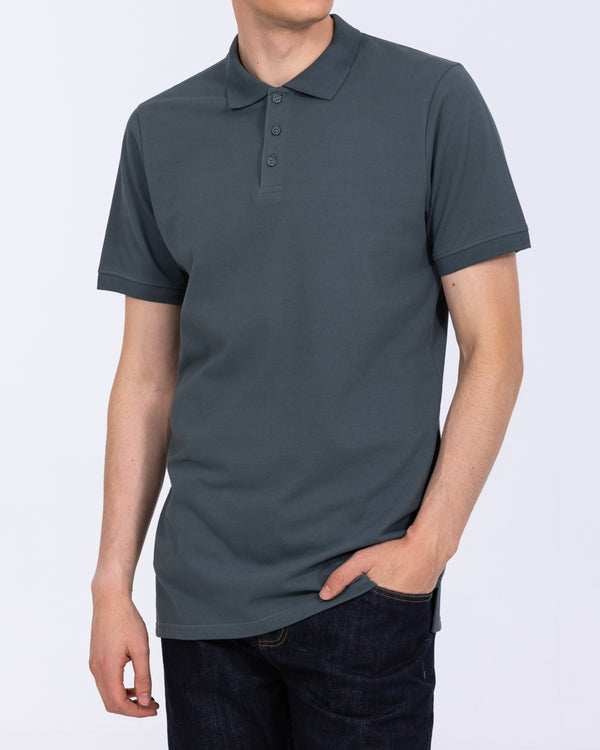 2t Lennox Tall Polohemd mit normaler Passform (titanblau)
