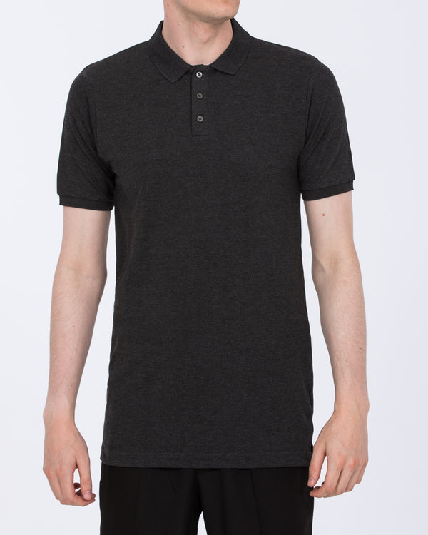 2t Franklin Tall Slim Fit Polo Shirt (grey)