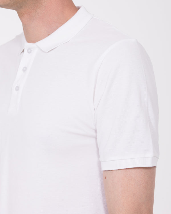 2t Franklin Tall Slim Fit Polo Shirt (white)