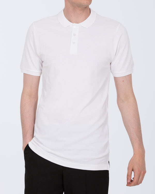 2t Franklin Tall Slim Fit Polo Shirt (white)