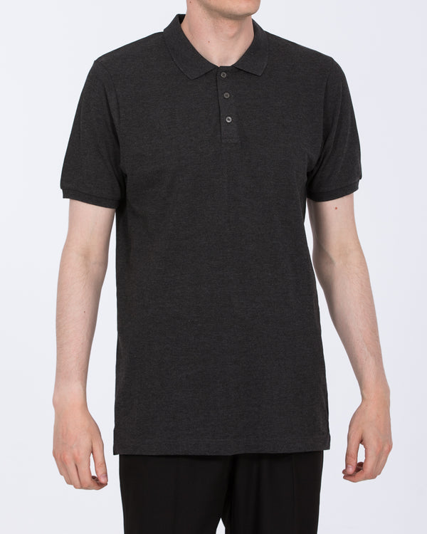 2t Lennox Tall Regular Fit Polo Shirt (grey)