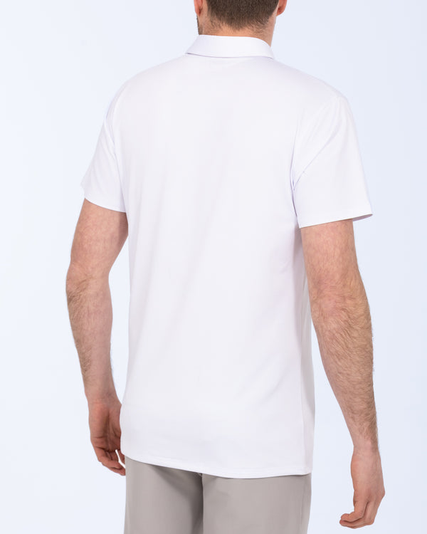 Parell Active Tall Golf Polo Shirt (white)