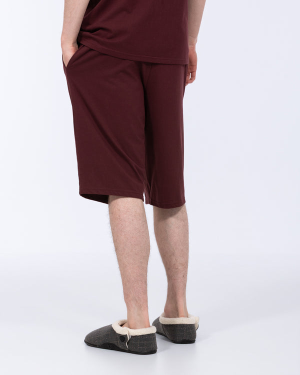 2t Talisman Tall Jersey Pyjama Shorts (oxblood)