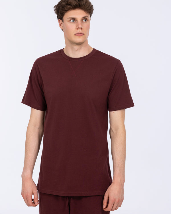 2t Talisman Tall Jersey Pyjama T-Shirt (oxblood)