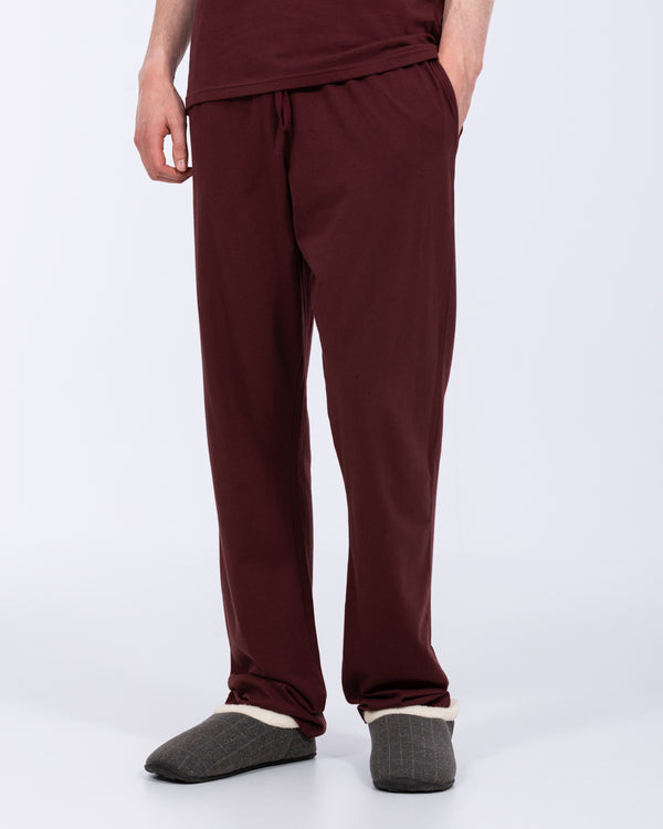 2t Talisman Tall Jersey Pyjama Bottoms (oxblood)