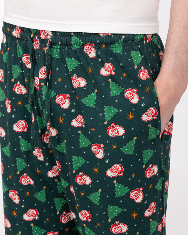 2t Mac Tall Jersey Christmas Pyjama Set (green pattern)
