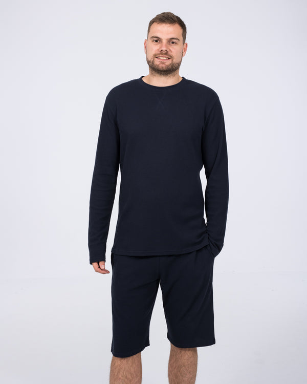 2t Tall Waffle Pyjama Shorts (navy)