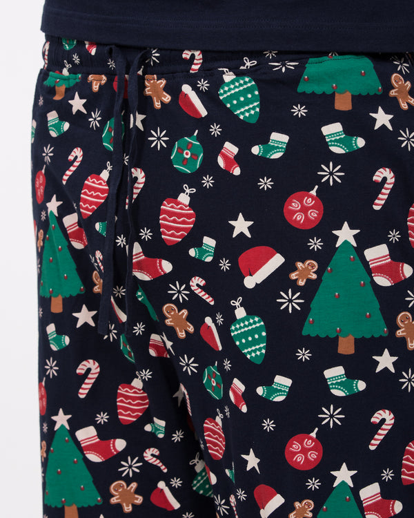 2t Jimmy Tall Mens Christmas Pyjama Set (navy)