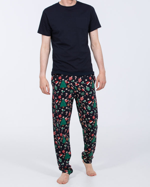 2t Jimmy Tall Mens Christmas Pyjama Set (navy)
