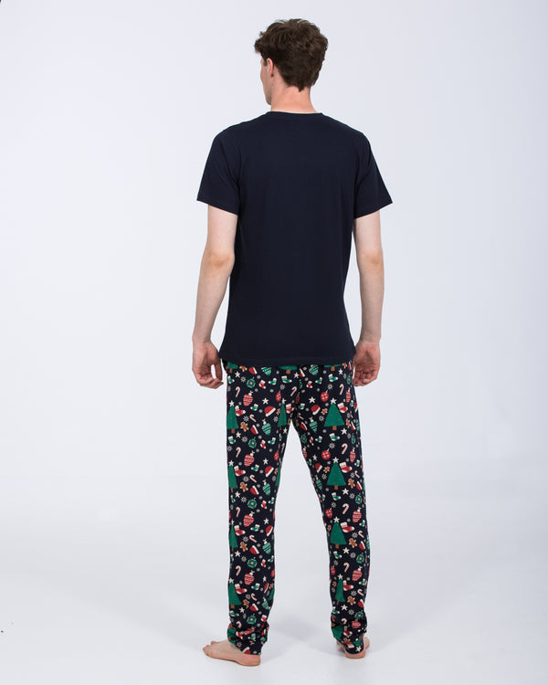 2t Jimmy Tall Mens Christmas Pyjama Set (navy)