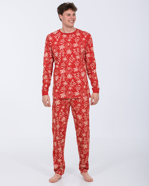 2t Ruben Tall Mens Christmas Pyjama Set (red novelty)