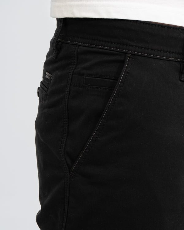 Redpoint Odessa Slim Fit Tall Thermal Chinos (black)