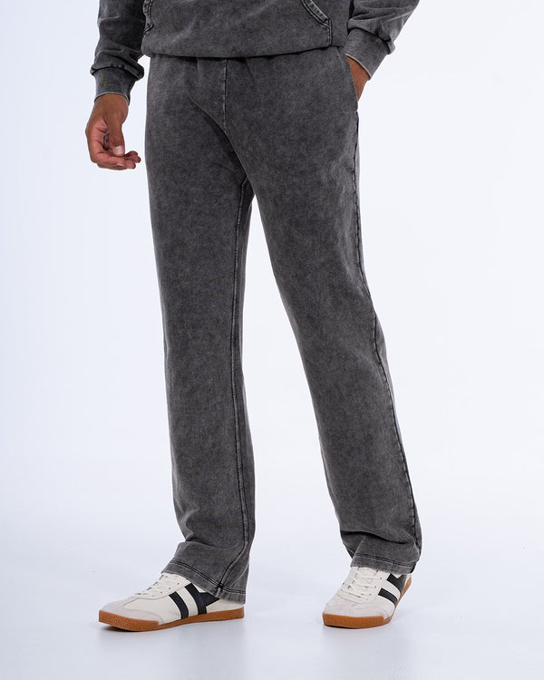 2t Sergio Tall Acid Wash Wide Leg Joggers (charcoal)