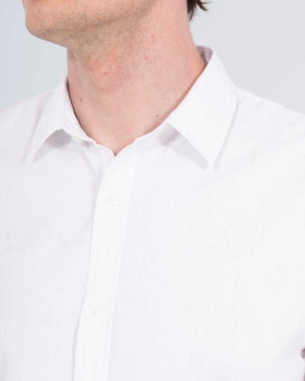 Essentalls Extra Tall Slim Fit Formal Shirt (white)