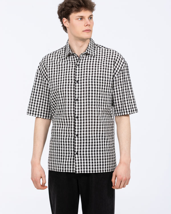 2t Mark Tall Relaxed Short Sleeve Shirt (black pattern)