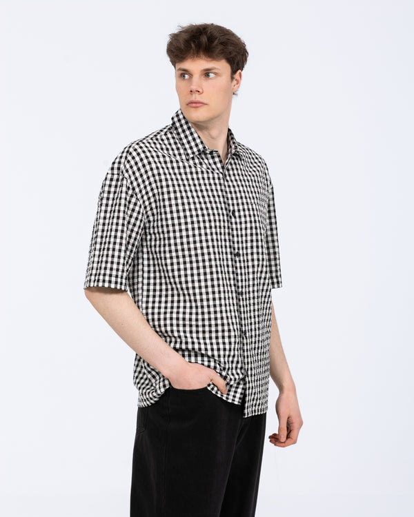 2t Mark Tall Relaxed Short Sleeve Shirt (black pattern)