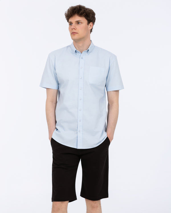 2t Tall Short Sleeve Oxford Regular Fit Shirt (sky blue)