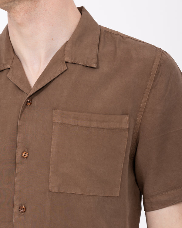 2t Reagan Tall Kurzarm Revere Hemd (mocha)