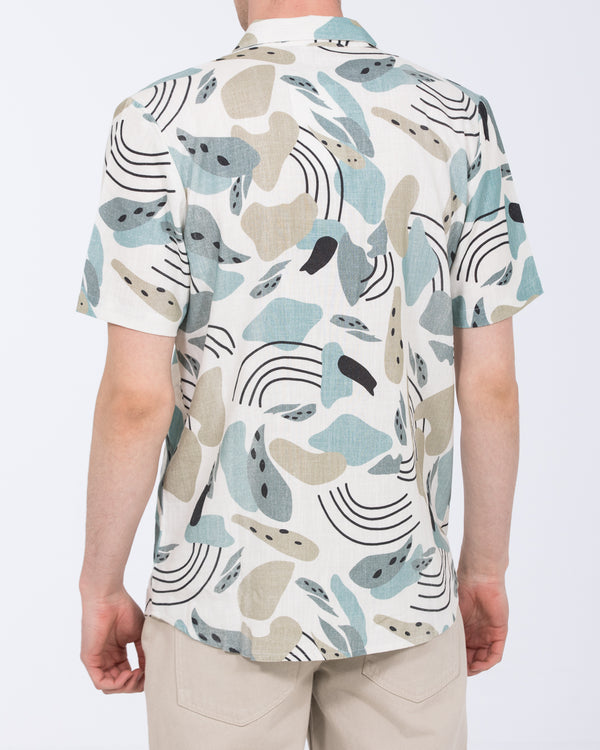 2t Rhodes Hohes Hemd mit Umlegekragen (weißes Muster)