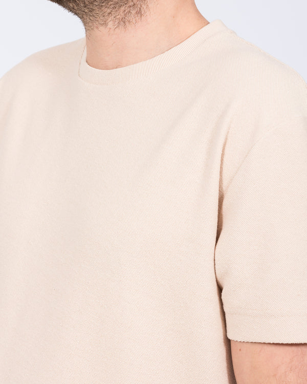 2t Kai Tall Textured T-Shirt (cement)