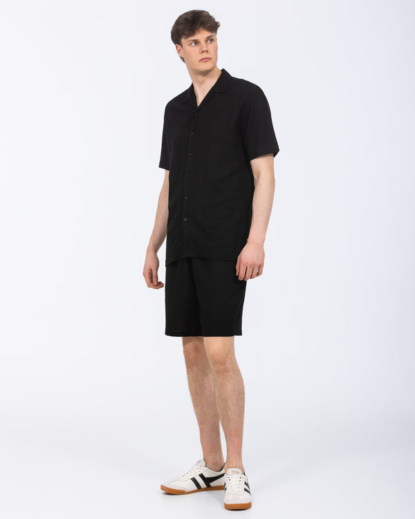 2t Tall Will Linen Blend Pull On Shorts (black)