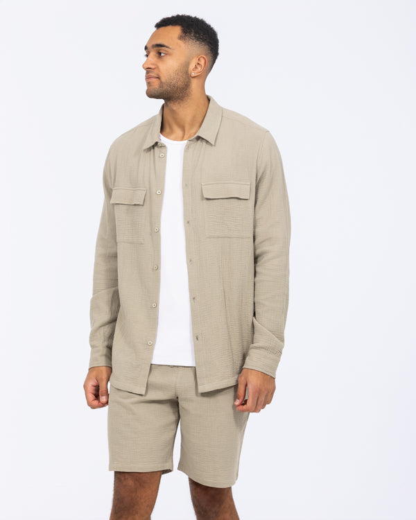 2t hoher Darius Langarmhemd (Salbei)