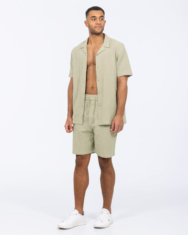 2t hoher Darius Kurzarmhemd (Salbei)