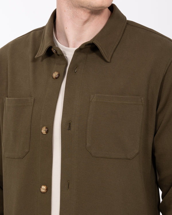 2t Enzo Tall Jersey Hemdjacke (flaschengrün)