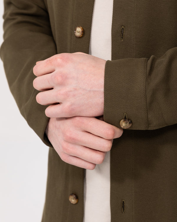 2t Enzo Tall Jersey Hemdjacke (flaschengrün)