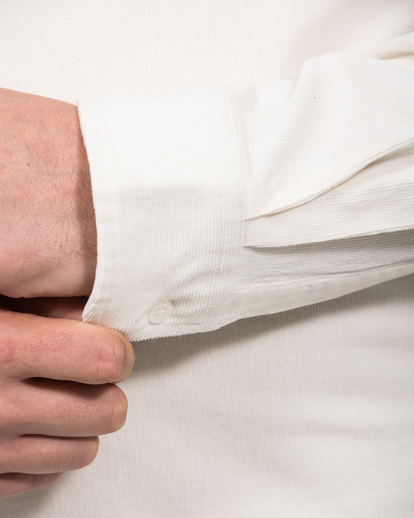 2t Drew Extra Tall Slim Fit Cord Oxford Shirt (ecru)